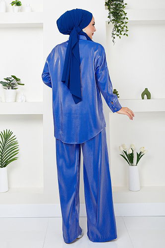 moda selvim COMBINED 4702ZNK903-M Indigo - Thumbnail