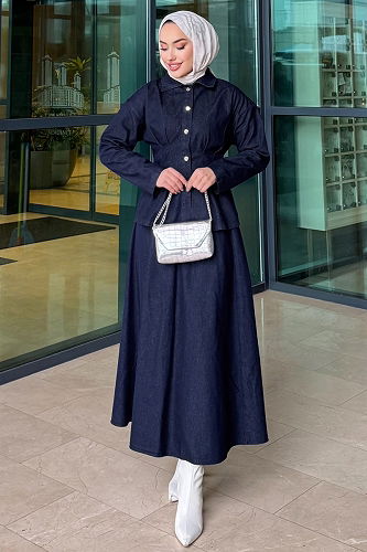 moda selvim Combined 4705ALGK1170 Dark Denim - Thumbnail