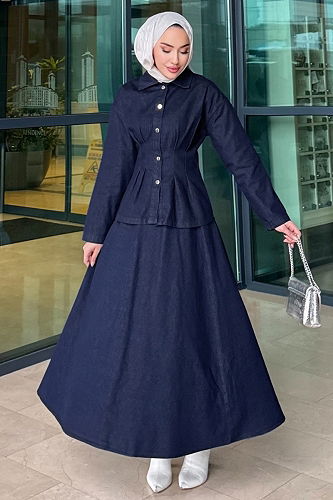 moda selvim Combined 4705ALGK1170 Dark Denim - Thumbnail