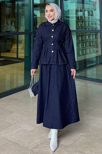 moda selvim Combined 4705ALGK1170 Dark Denim - Thumbnail