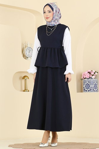 moda selvim Combined 4706ALGK1170 Navy Blue - Thumbnail