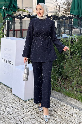 moda selvim Combined 4714ALGK1170 Navy Blue - Thumbnail