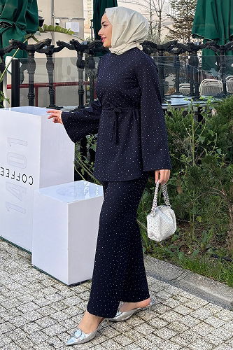 moda selvim Combined 4714ALGK1170 Navy Blue - Thumbnail