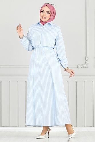 moda selvim Combined 4735ZNK903-M Baby Blue - Thumbnail