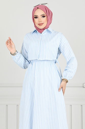 moda selvim Combined 4735ZNK903-M Baby Blue - Thumbnail