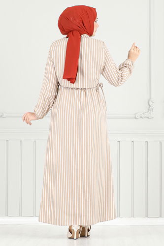 moda selvim طقم بيج 4735ZNK903-M - Thumbnail