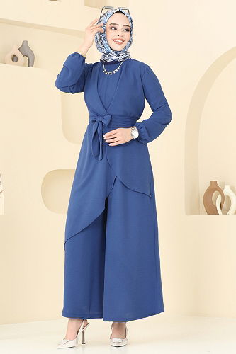 moda selvim Combined 4743ZNK1009 Indigo - Thumbnail