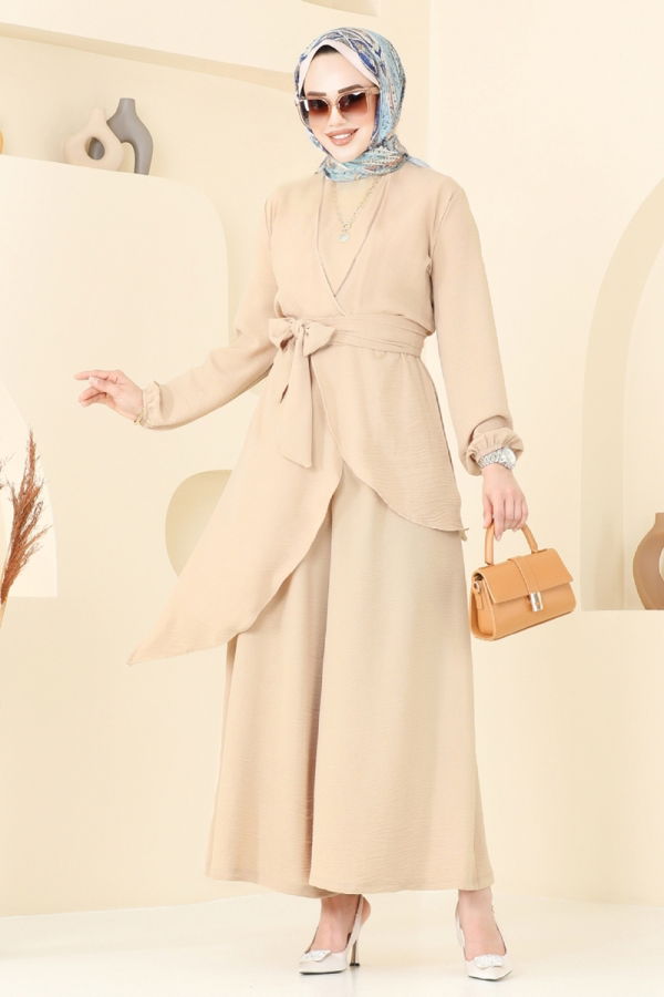 Modaselvim الاطقم طقم بيج 4743ZNK1009