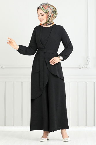 moda selvim Combined 4743ZNK903-M Black - Thumbnail