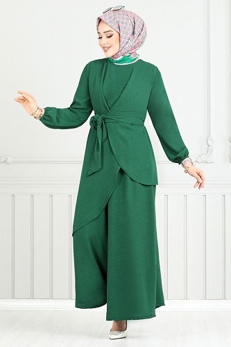 moda selvim Combined 4743ZNK903-M Emerald - Thumbnail