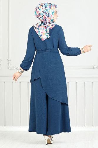 moda selvim Combined 4743ZNK903-M Indigo - Thumbnail