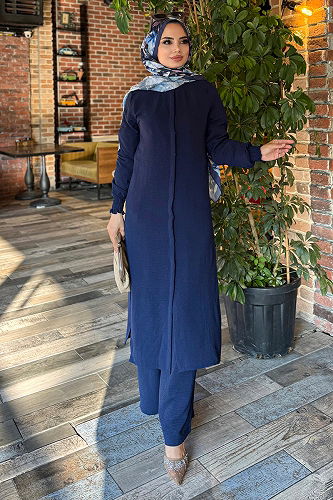 moda selvim Combined 4757ZNK903-M Navy Blue - Thumbnail