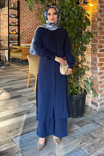 moda selvim Combined 4757ZNK903-M Navy Blue - Thumbnail