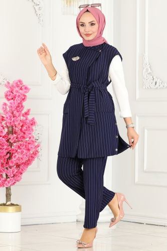 moda selvim COMBINED 5002HBS856 Navy Blue - Thumbnail