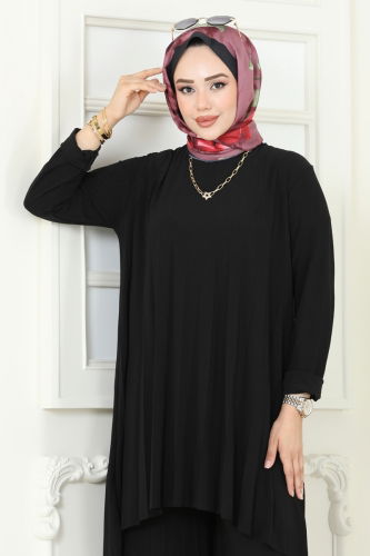 moda selvim طقم أسود 5005AF553 - Thumbnail
