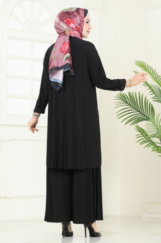 moda selvim طقم أسود 5005AF553 - Thumbnail