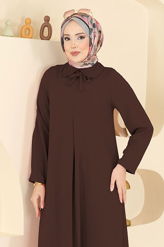 moda selvim طقم بني 5007BM387 - Thumbnail