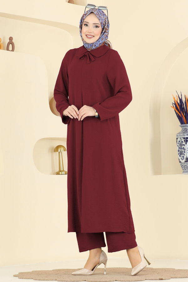 Modaselvim الاطقم طقم خمري 5007BM387