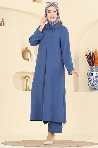 moda selvim Combined 5007BM387 Indigo - Thumbnail