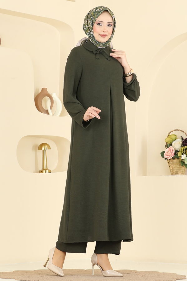 Modaselvim الاطقم طقم اخضر عفني 5007BM387