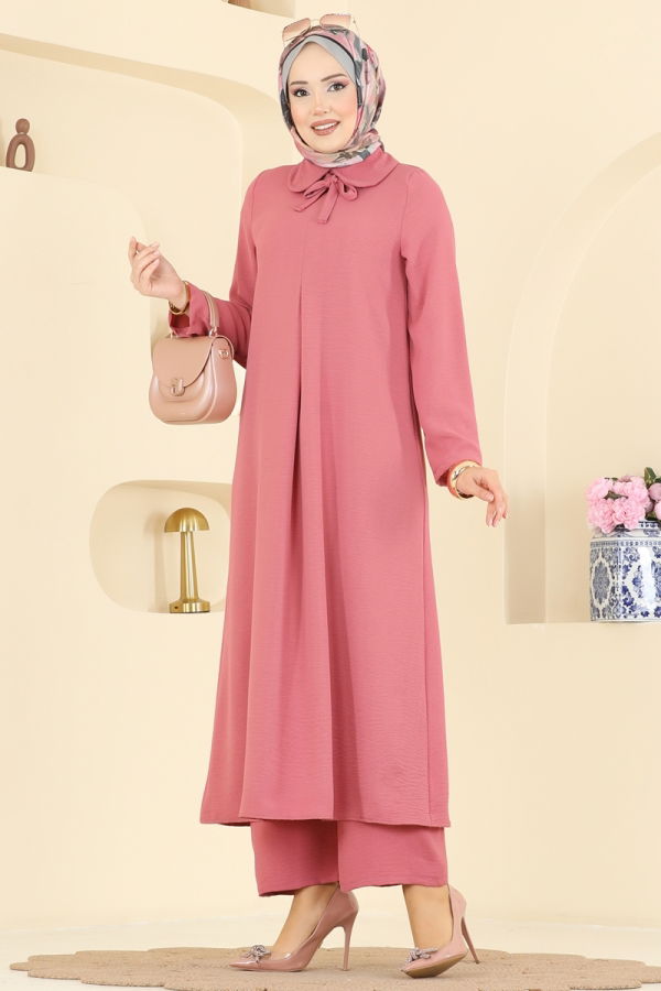 Modaselvim Hijab Combinations Combined 5007BM387 Rose Dried