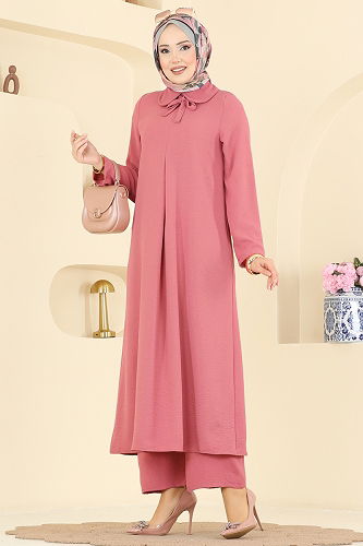moda selvim طقم وردي 5007BM387 - Thumbnail