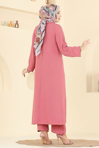 moda selvim طقم وردي 5007BM387 - Thumbnail