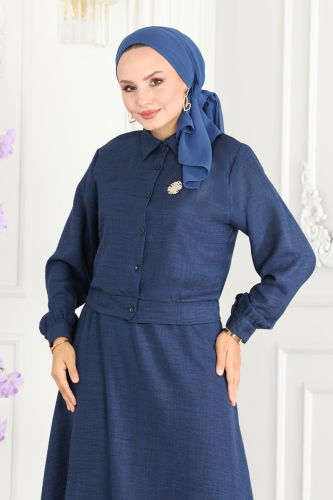 moda selvim Combined 5007HBS856 Navy Blue - Thumbnail