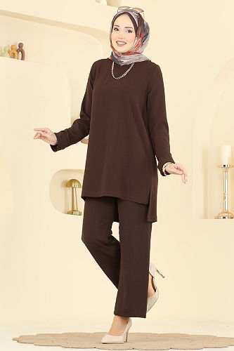 moda selvim Combined 5008BM387 Brown - Thumbnail