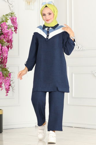 moda selvim COMBINED 5008HBS856 Navy Blue - Thumbnail