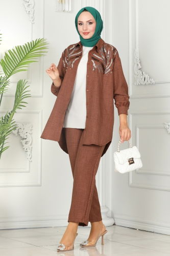 moda selvim COMBINED 5010HBS856 Brown - Thumbnail