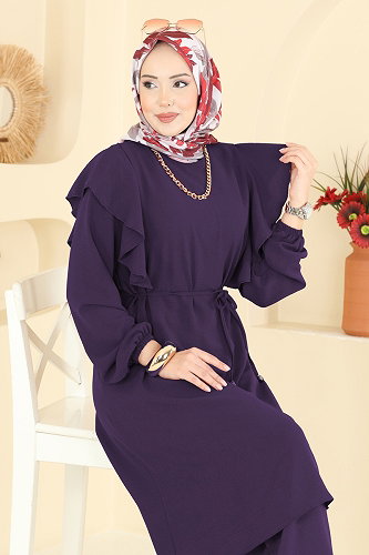 moda selvim Combined 5010MDA386 Purple - Thumbnail