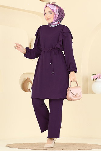 moda selvim Combined 5010MDA386 Purple - Thumbnail