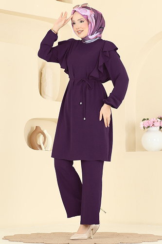 moda selvim Combined 5010MDA386 Purple - Thumbnail