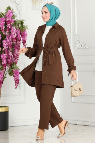 moda selvim Combined 5011HBS856 Brown - Thumbnail