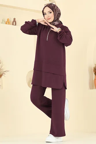 moda selvim Combined 5017HBS856 Dark Burgundy - Thumbnail