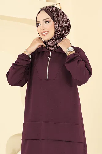 moda selvim Combined 5017HBS856 Dark Burgundy - Thumbnail