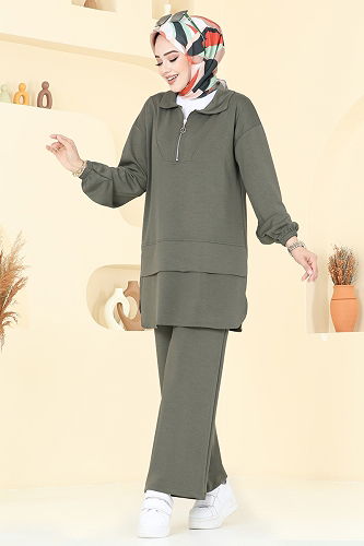 moda selvim Combined 5017HBS856 Khaki - Thumbnail