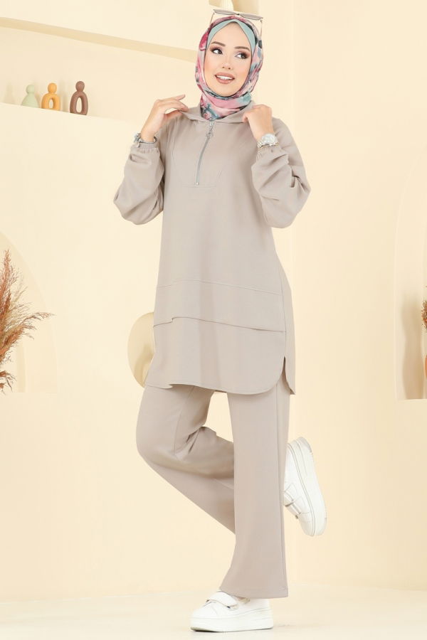 Modaselvim الاطقم طقم بيج 5017HBS856