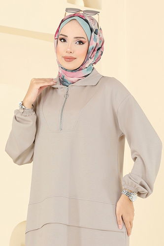 moda selvim طقم بيج 5017HBS856 - Thumbnail