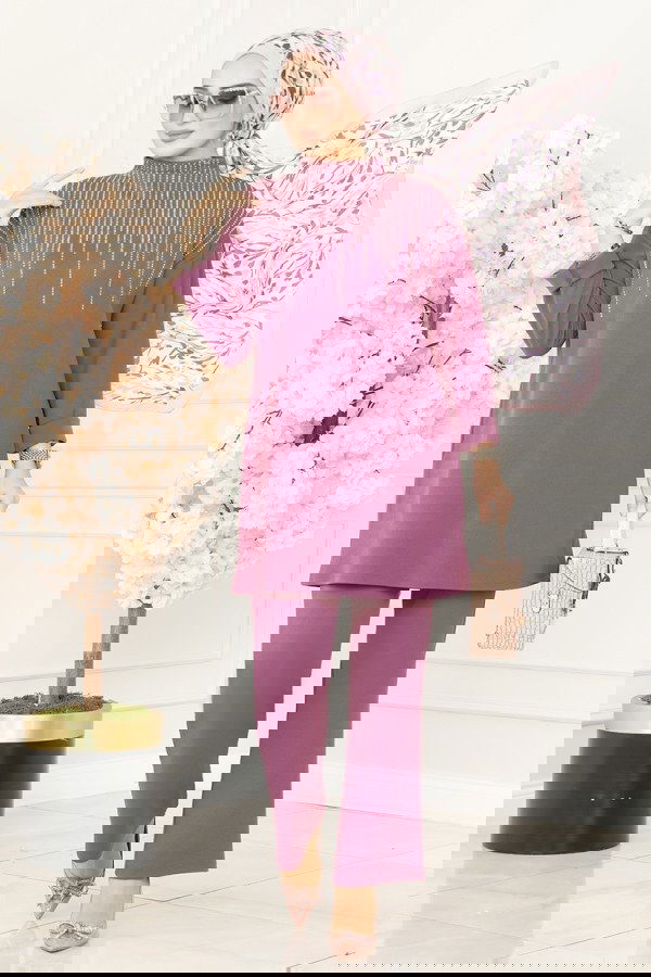 Modaselvim خصم صافٍ20%+20% في سلة التسوق طقم ليلكي غامق 5028TEG847