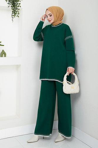 moda selvim طقم بترولي 5038KLN1035-M - Thumbnail