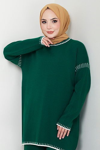 moda selvim طقم بترولي 5038KLN1035-M - Thumbnail