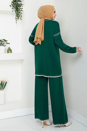 moda selvim طقم بترولي 5038KLN1035-M - Thumbnail