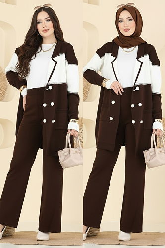 moda selvim Combined 503OZN1046 Brown - Thumbnail