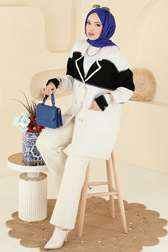 moda selvim Combined 503OZN1046 Ecru - Thumbnail