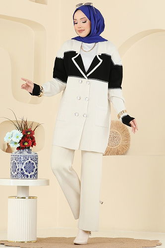 moda selvim Combined 503OZN1046 Ecru - Thumbnail