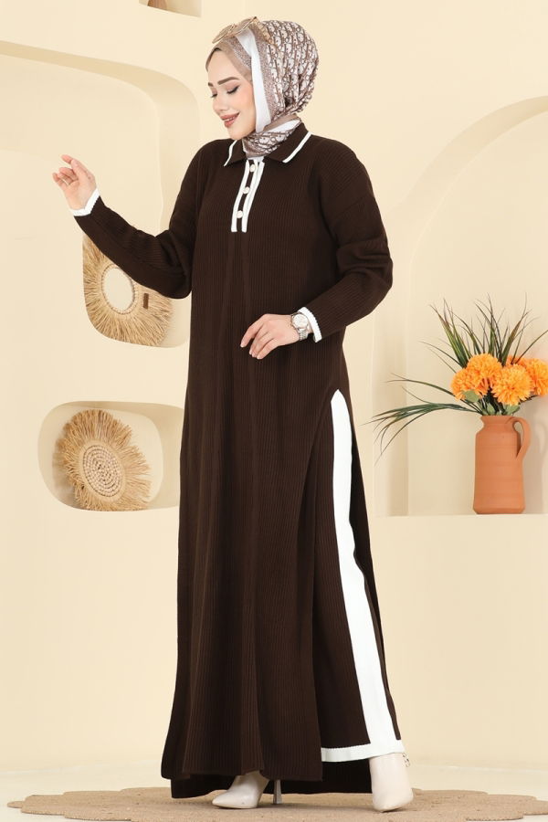 Modaselvim الاطقم طقم بني 503TPK1167