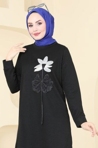 moda selvim طقم أسود 5079UZ662 - Thumbnail