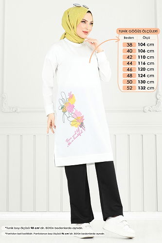 moda selvim طقم سكري واسود 5093UZ662 - Thumbnail